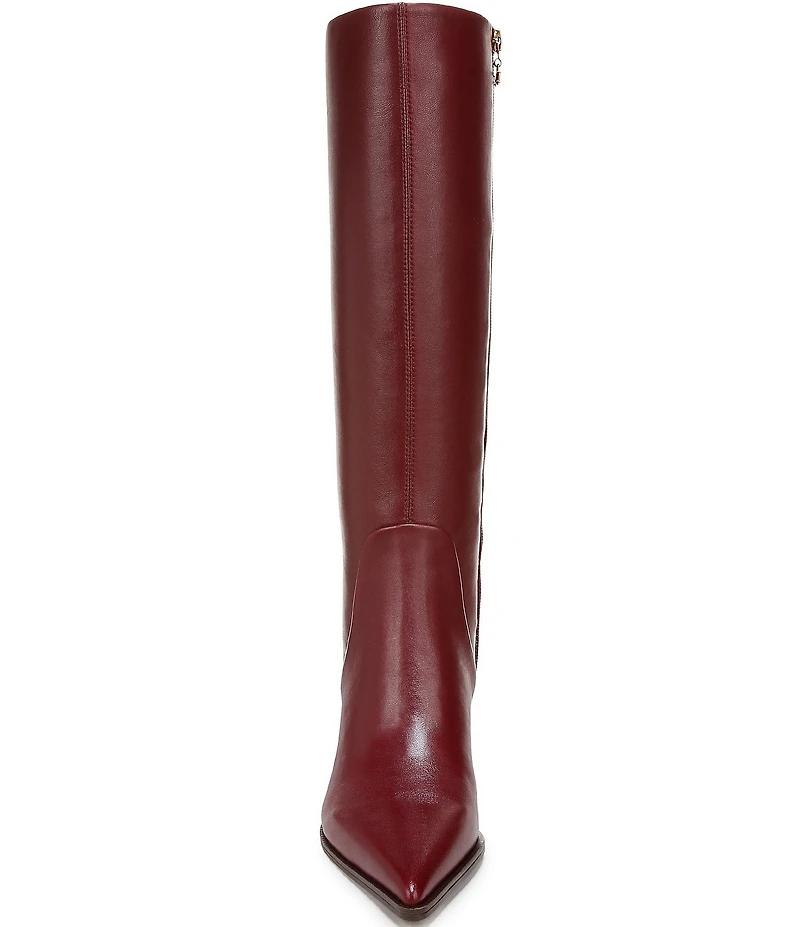Circus NY by Sam Edelman Yulia Pieced Leather Pointed Toe Kitten Heel Dress Tall Boots
