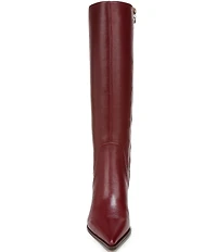 Circus NY by Sam Edelman Yulia Pieced Leather Pointed Toe Kitten Heel Dress Tall Boots