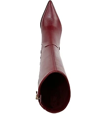 Circus NY by Sam Edelman Yulia Pieced Leather Pointed Toe Kitten Heel Dress Tall Boots