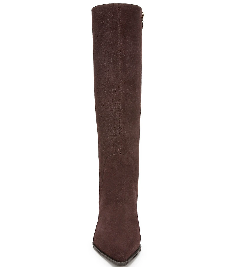 Circus NY by Sam Edelman Yulia Suede Pointed Toe Kitten Heel Tall Dress Boots