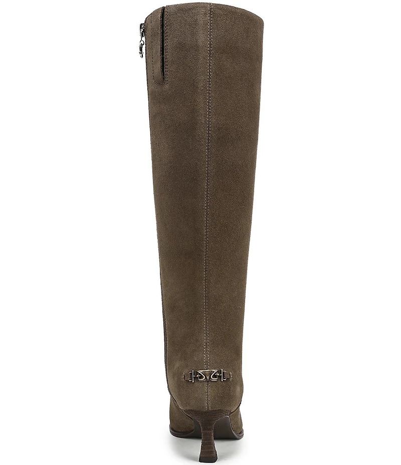 Circus NY by Sam Edelman Yulia Suede Pointed Toe Kitten Heel Tall Dress Boots