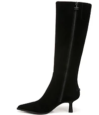 Circus NY by Sam Edelman Yulia Suede Pointed Toe Kitten Heel Tall Dress Boots