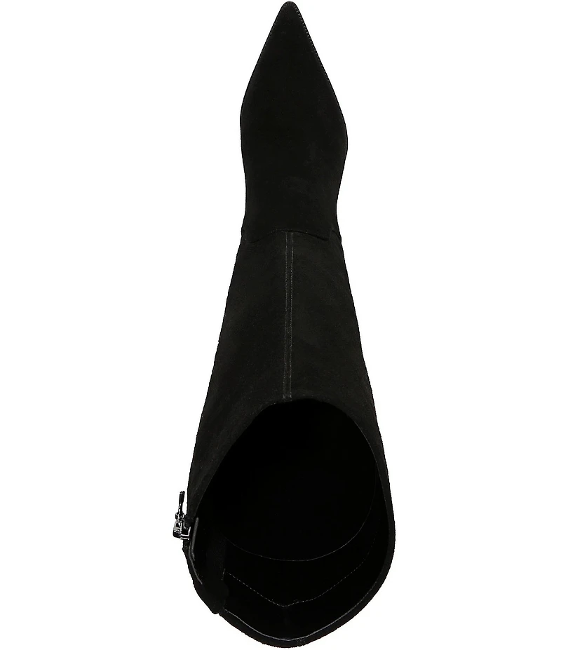 Circus NY by Sam Edelman Yulia Suede Pointed Toe Kitten Heel Tall Dress Boots