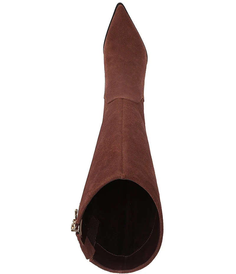 Circus NY by Sam Edelman Yulia Suede Pointed Toe Kitten Heel Tall Dress Boots