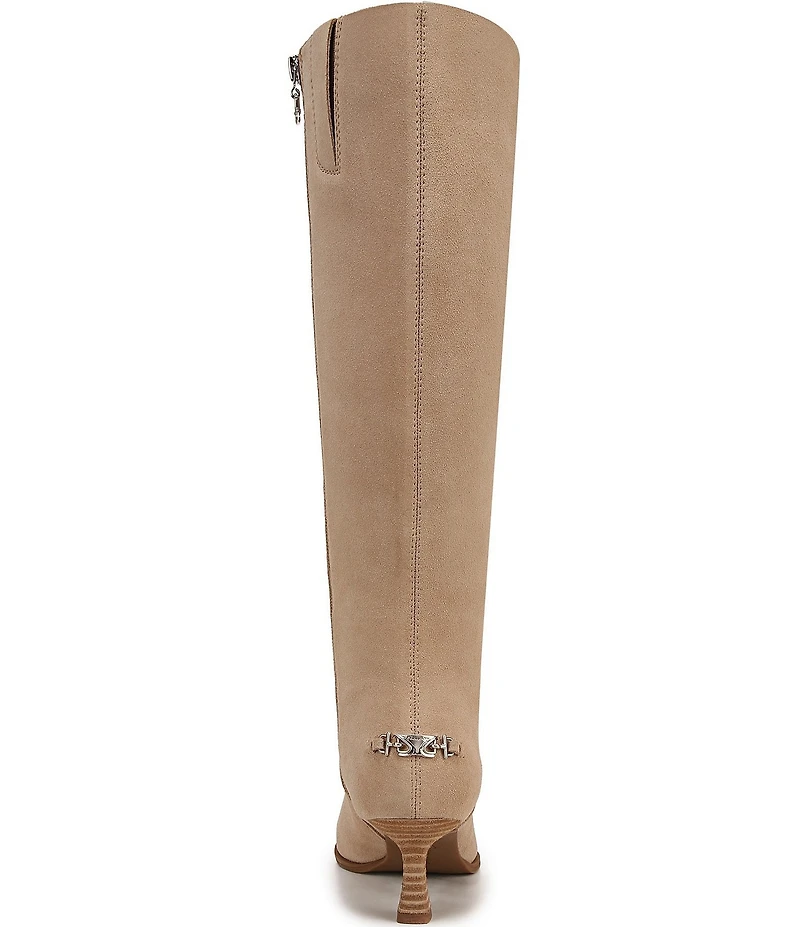 Circus NY by Sam Edelman Yulia Suede Pointed Toe Kitten Heel Tall Dress Boots