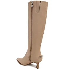 Circus NY by Sam Edelman Yulia Suede Pointed Toe Kitten Heel Tall Dress Boots