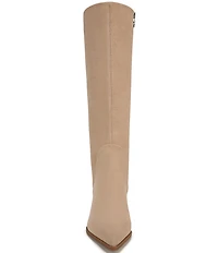 Circus NY by Sam Edelman Yulia Suede Pointed Toe Kitten Heel Tall Dress Boots