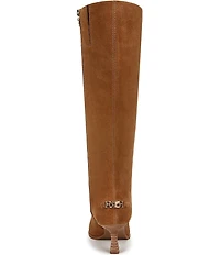 Circus NY by Sam Edelman Yulia Suede Pointed Toe Kitten Heel Tall Dress Boots