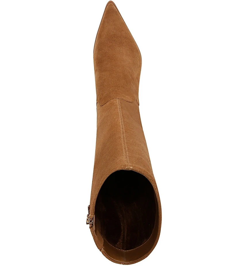 Circus NY by Sam Edelman Yulia Suede Pointed Toe Kitten Heel Tall Dress Boots