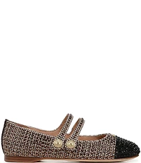 Circus NY by Sam Edelman Zoey Rhinestone Houndstooth Mary Jane Cap Toe Ballerina Flats