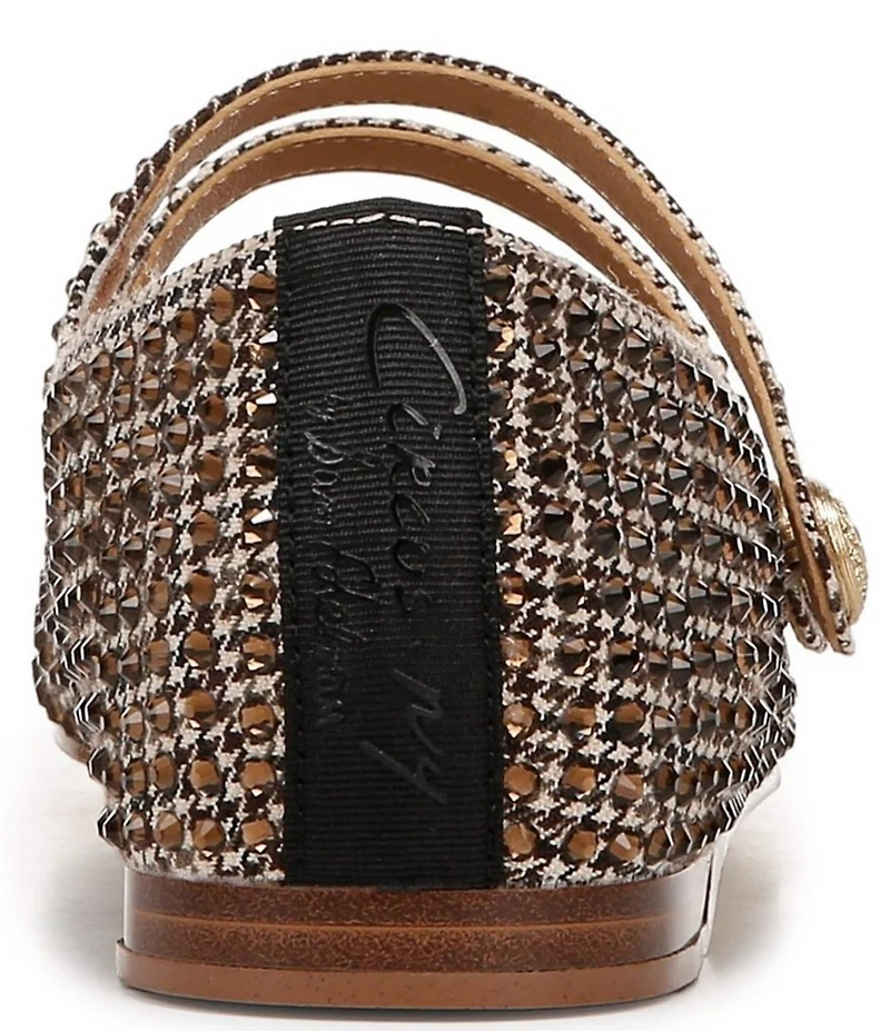 Circus NY by Sam Edelman Zoey Rhinestone Houndstooth Mary Jane Cap Toe Ballerina Flats