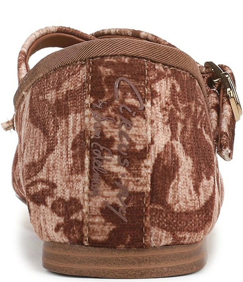 Circus NY by Sam Edelman Zuri Fabric Floral Print Bow Mary Jane Ballerina Flats