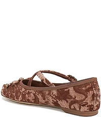 Circus NY by Sam Edelman Zuri Fabric Floral Print Bow Mary Jane Ballerina Flats