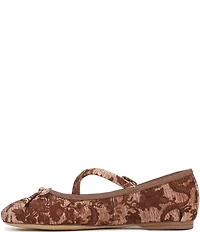 Circus NY by Sam Edelman Zuri Fabric Floral Print Bow Mary Jane Ballerina Flats