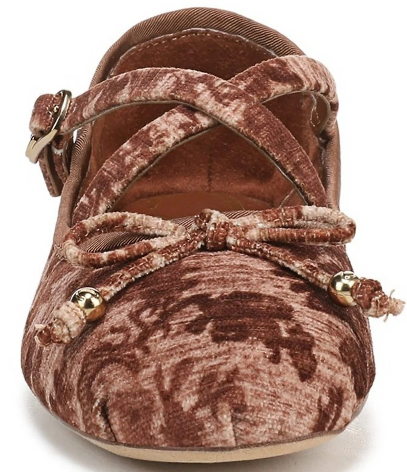 Circus NY by Sam Edelman Zuri Fabric Floral Print Bow Mary Jane Ballerina Flats