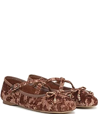 Circus NY by Sam Edelman Zuri Fabric Floral Print Bow Mary Jane Ballerina Flats