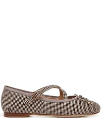 Circus NY by Sam Edelman Zuri Houndstooth Bow Mary Jane Ballerina Flats