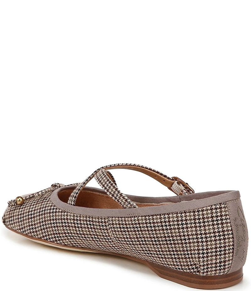Circus NY by Sam Edelman Zuri Houndstooth Bow Mary Jane Ballerina Flats