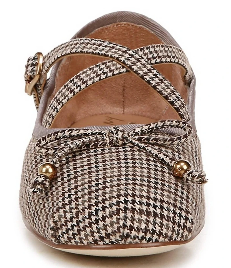 Circus NY by Sam Edelman Zuri Houndstooth Bow Mary Jane Ballerina Flats