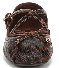 Circus NY by Sam Edelman Zuri Leopard Print Fabric Bow Mary Jane Ballerina Flats