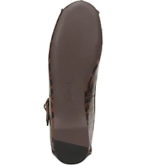 Circus NY by Sam Edelman Zuri Leopard Print Fabric Bow Mary Jane Ballerina Flats