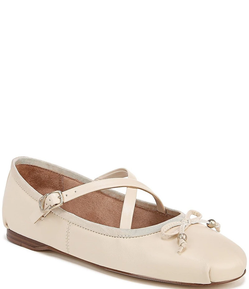 Circus NY by Sam Edelman Zuri Leather Bow Mary Jane Ballerina Flats
