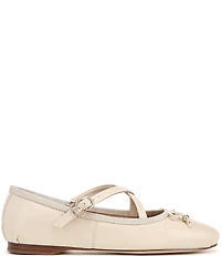 Circus NY by Sam Edelman Zuri Leather Bow Mary Jane Ballerina Flats
