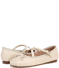 Circus NY by Sam Edelman Zuri Leather Bow Mary Jane Ballerina Flats