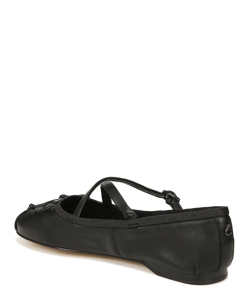 Circus NY by Sam Edelman Zuri Leather Bow Mary Jane Ballerina Flats