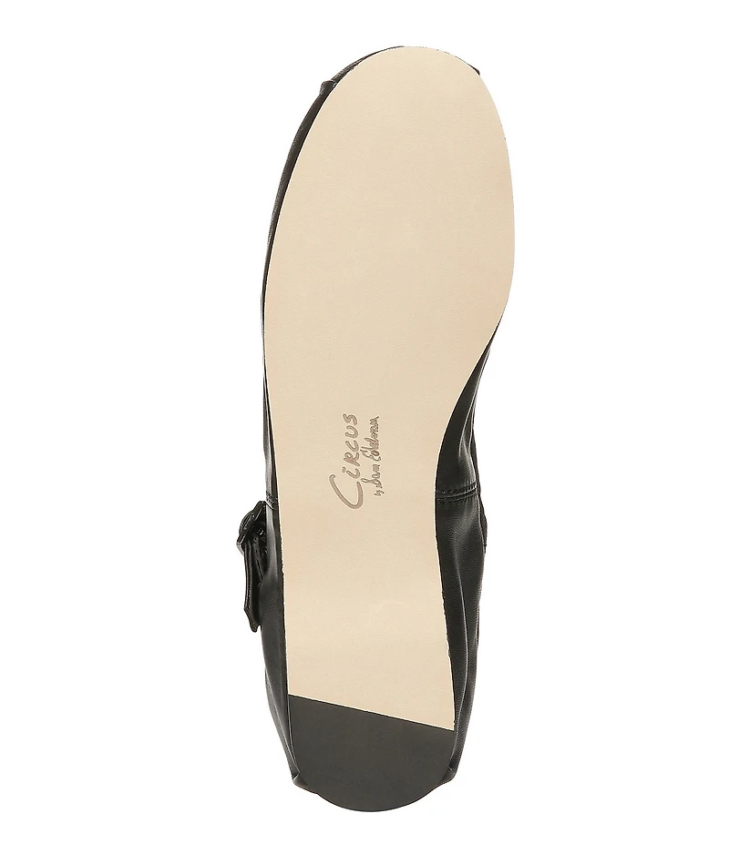 Circus NY by Sam Edelman Zuri Leather Bow Mary Jane Ballerina Flats
