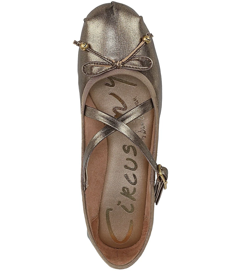 Circus NY by Sam Edelman Zuri Metallic Bow Ballerina Flats