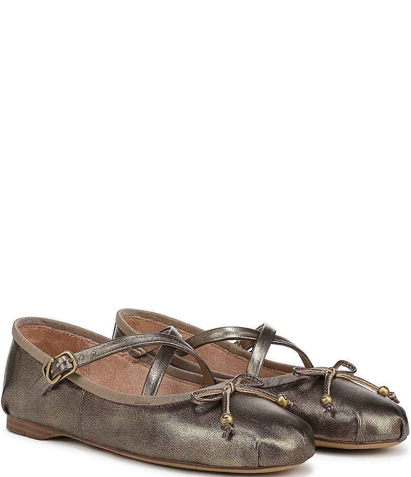 Circus NY by Sam Edelman Zuri Metallic Bow Ballerina Flats