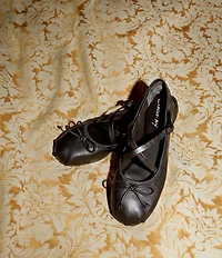 Circus NY by Sam Edelman Zuri Leather Bow Mary Jane Ballerina Flats