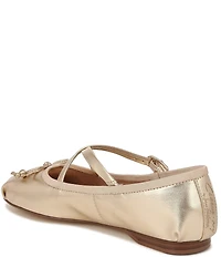 Circus NY by Sam Edelman Zuri Metallic Bow Mary Jane Ballerina Flats