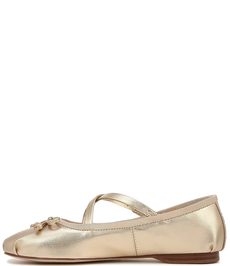 Circus NY by Sam Edelman Zuri Metallic Bow Mary Jane Ballerina Flats