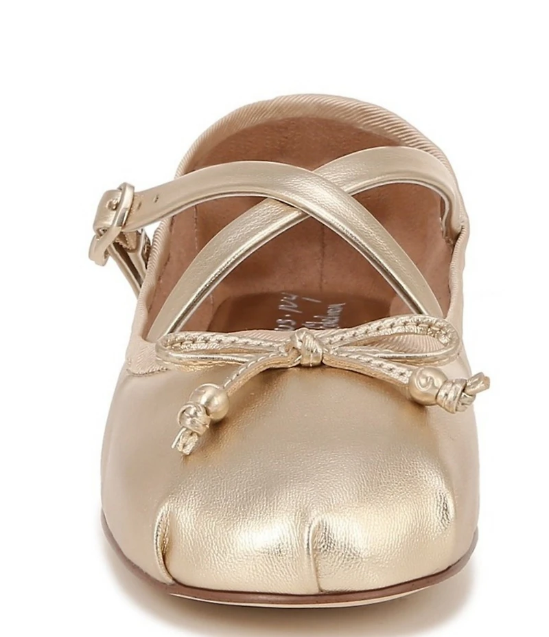 Circus NY by Sam Edelman Zuri Metallic Bow Mary Jane Ballerina Flats