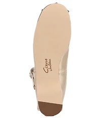 Circus NY by Sam Edelman Zuri Metallic Bow Mary Jane Ballerina Flats