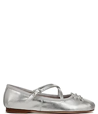 Circus NY by Sam Edelman Zuri Metallic Bow Mary Jane Ballerina Flats