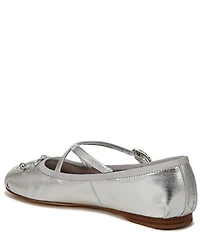 Circus NY by Sam Edelman Zuri Metallic Bow Mary Jane Ballerina Flats