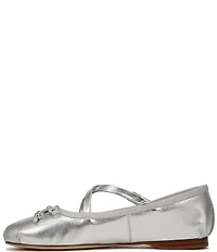Circus NY by Sam Edelman Zuri Metallic Bow Mary Jane Ballerina Flats