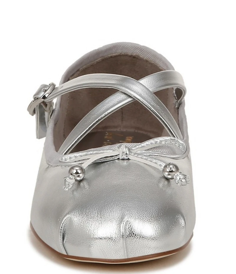 Circus NY by Sam Edelman Zuri Metallic Bow Mary Jane Ballerina Flats