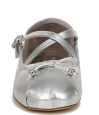 Circus NY by Sam Edelman Zuri Metallic Bow Mary Jane Ballerina Flats