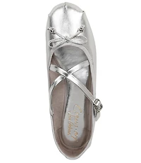 Circus NY by Sam Edelman Zuri Metallic Bow Mary Jane Ballerina Flats