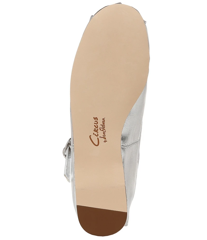Circus NY by Sam Edelman Zuri Metallic Bow Mary Jane Ballerina Flats