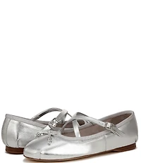 Circus NY by Sam Edelman Zuri Metallic Bow Mary Jane Ballerina Flats