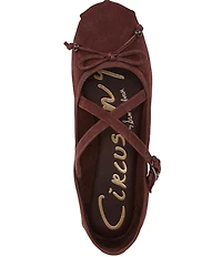 Circus NY by Sam Edelman Zuri Suede Bow Ballerina Flats