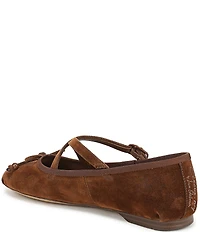 Circus NY by Sam Edelman Zuri Washed Velvet Bow Ballerina Flats