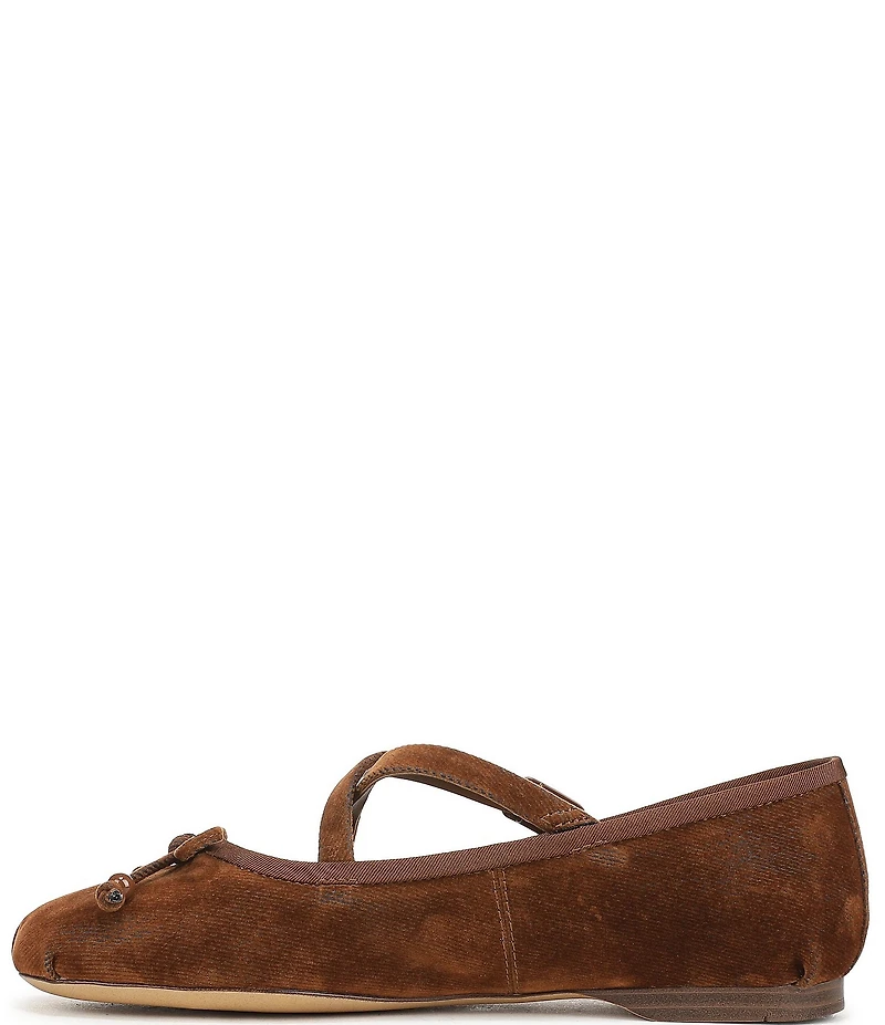 Circus NY by Sam Edelman Zuri Washed Velvet Bow Ballerina Flats