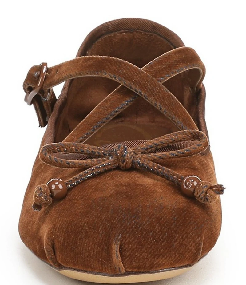 Circus NY by Sam Edelman Zuri Washed Velvet Bow Ballerina Flats