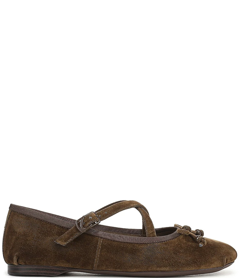 Circus NY by Sam Edelman Zuri Washed Velvet Bow Ballerina Flats